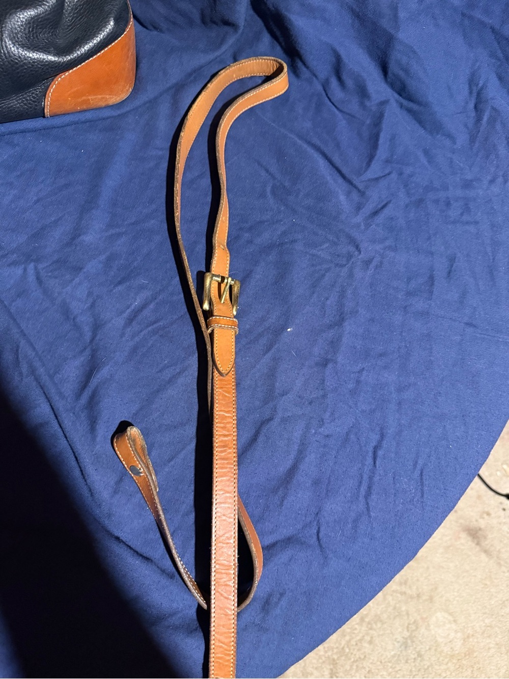 Dooney & Bourke Black Pebbled Leather Satchel with Brown Trim - Picture 8 of 12
